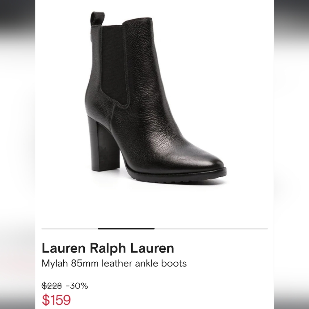Lauren Ralph Lauren Heeled Leather Boots